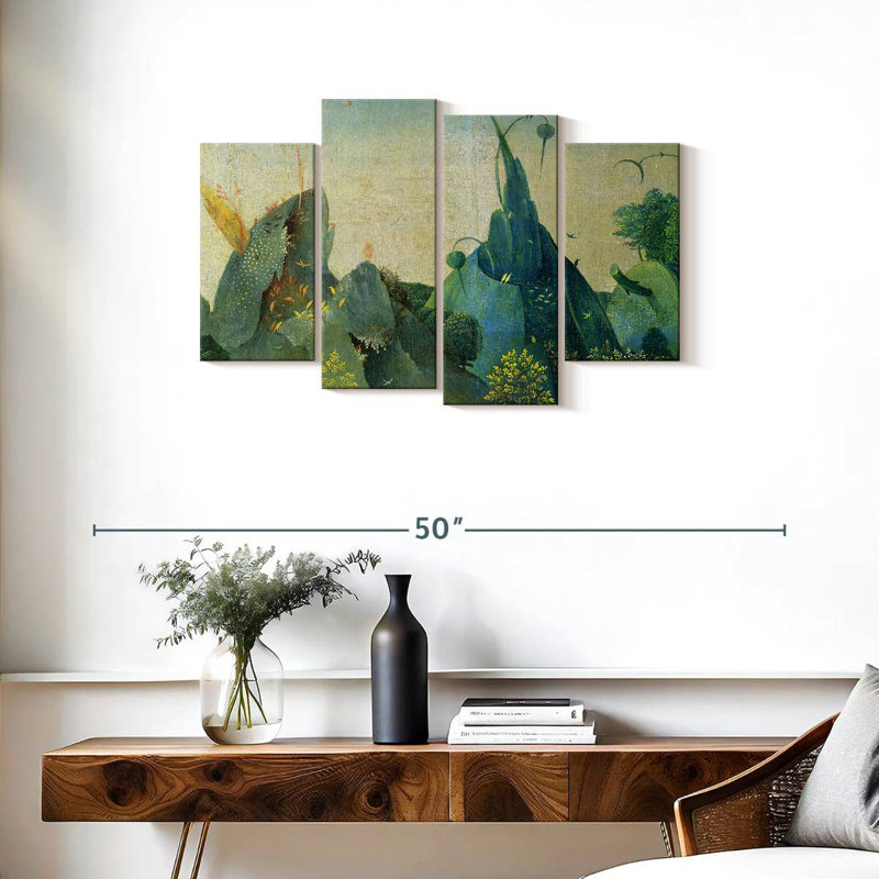 Kelan, le jardin des délices terrestres II, H 22 po x l 36 po
