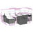 Vidaxl Garden Sofa Set Black, Cream White