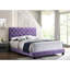 Lit transitionnel mauve pour chambre à coucher - H 48 po x l 58 po x P 77 po et durable, vibrant, facile à assembler, assorti à divers décors avec structure de support solide