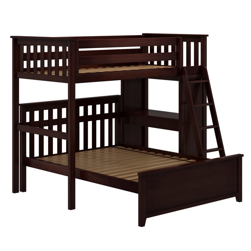 Buhr Kids Twin Over Full Bunk Bed with Drawers, Espresso