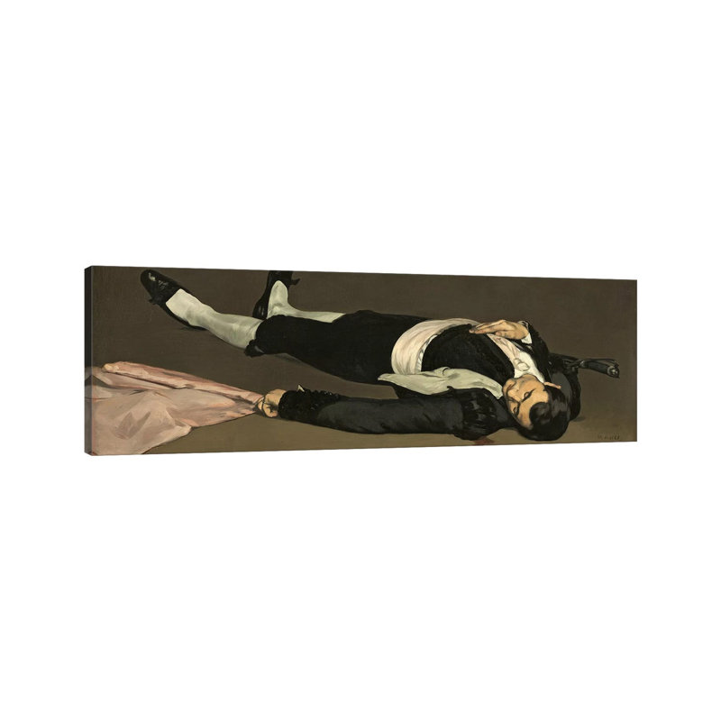 The Dead Toreador, C.1864 by Edouard Manet - Wrapped Canvas Panoramic Painting, 30.48 cm H x 91.44 cm W x 1.91 cm D
