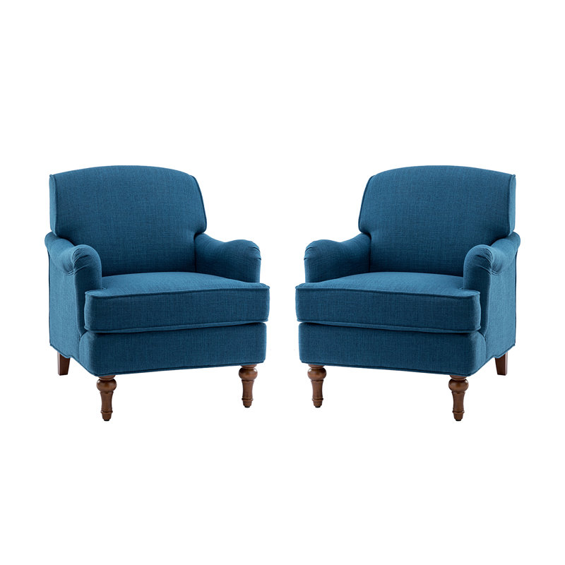 Fauteuil de 29,5 po de large Uppsala, Bleu marine 100% polyester