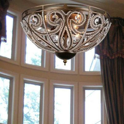 Scoggin Crystal Flush Mount