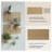 Wooden Pegboard, Sturdy Peg Board For Walls Modular Grid Organizer, DIY Storage And Display Panels With Shelves And Brass Hooks(Yellow)