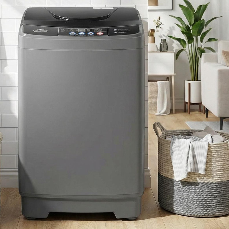 Himimi Delia 2.8 Cubic Feet cu. ft. High Efficiency Portable Washer Grey-Black, Dark Gray