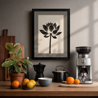 Lotus Botanical - Framed Print