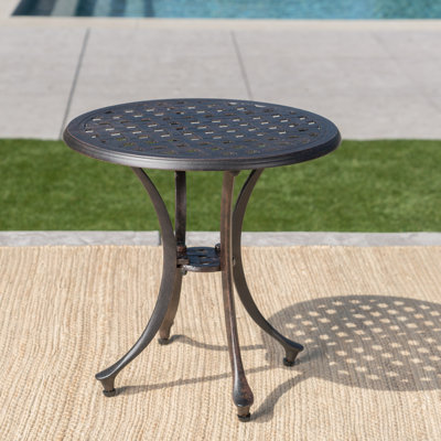Patiotable d'extérieur avec plateau de table à motif Attice