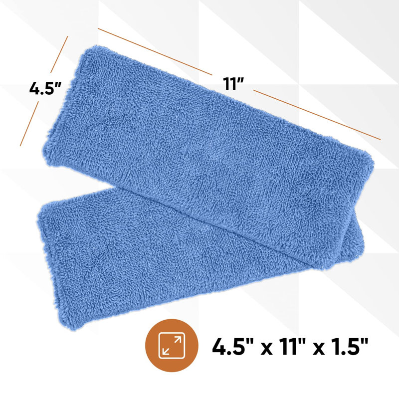 Remplacement de la tête de vadrouille en microfibre Superio pour vadrouille miracle auto-essoreuse, tampon de nettoyage en microfibre, recharge de vadrouille, vadrouille auto-essoreuse (paquet de 2)