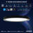  9 In. LED Flush Mount Light, Surface Mount, 5CCT, 1500LM, CRI90, 110°, 18W, Dimmable, Wet Rated & UL Listed, Round Slim + Black Trim 4 Pack-270281031-270281030
