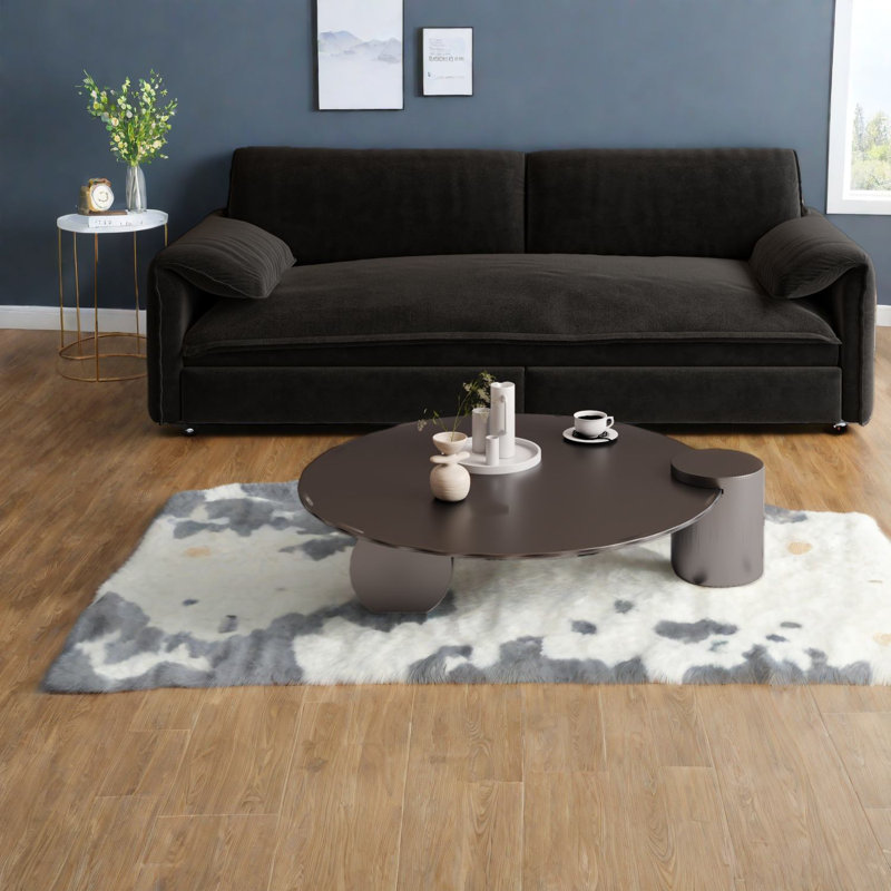 Canapé-lit en velours multifonctionnel avec rangement, causeuse moderne extensible pour le salon