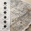 Tapis oriental brun clair à forte circulation-2081628158