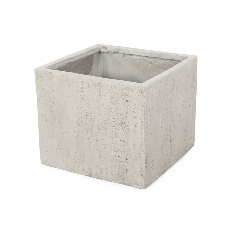 21.15In X 19.3In Lightweight Concrete Front Walkway Decor Planter - Magnesium Oxide Add A Chic Touch To Your 21.5" W 21.15" D 19.3" H Patio Transform Into