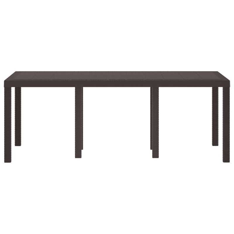 Garden Table, 73cm H x 200cm W x 100cm D, Brown