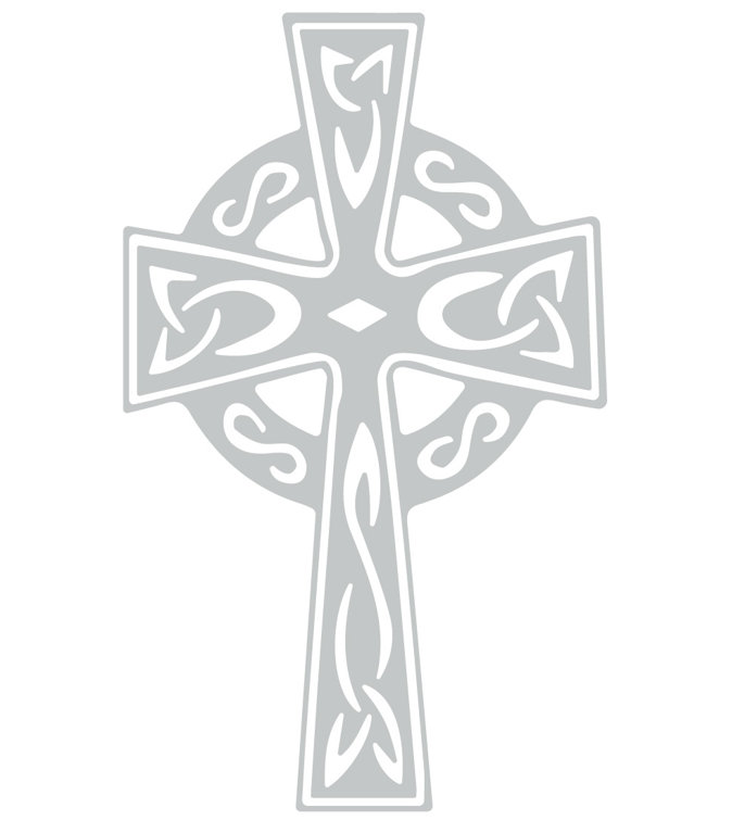 Simple color vinyl Celtic Cross