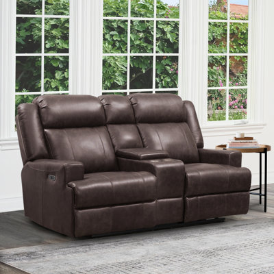 Cerina Upholstered 74.5'' Power Reclining Loveseat