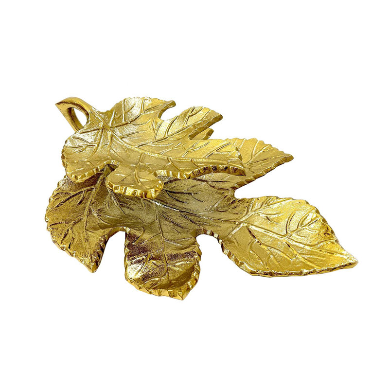 Joiya Aluminum Tray, Gold