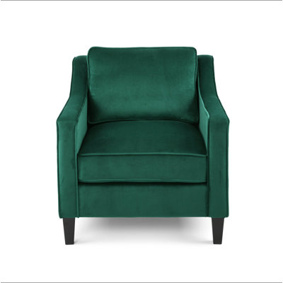 Velvet Upholstered Club Chair