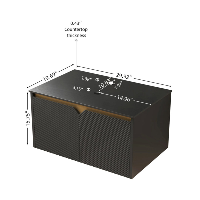 Spurlock Single Bathroom Vanity with Top