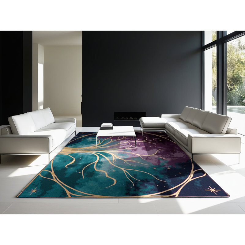 Twilight Meadow Rug, Square 8'