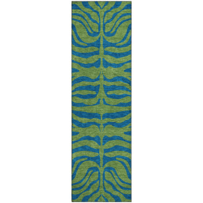 Premium Machine Washable Corum AMF1043 Animal Print Rug
