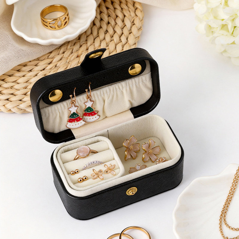 Jewellery Box + Dividers, Black