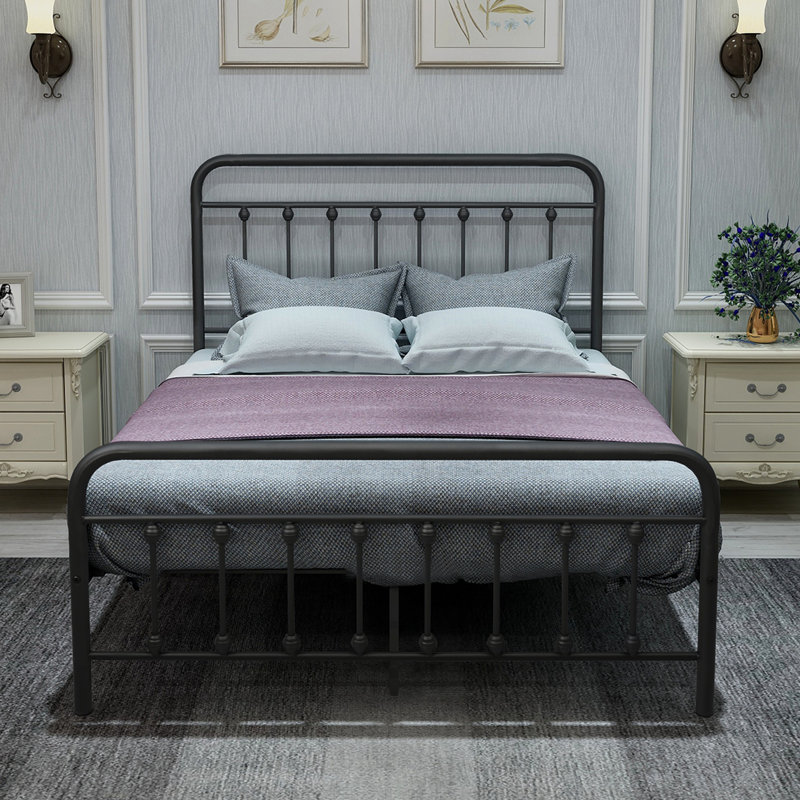 Avaan Metal Open-Frame Bed, Full