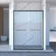 Porte de douche coulissante double 56-60 "X70"
