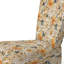 Chaise d'appoint rembourrée blanche et beige Dahlia