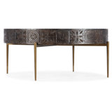 Chiseling Solid Wood Top Coffee Table
