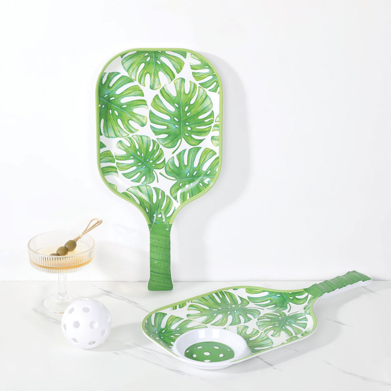 15 3/4" Pickleball Paddle Tray S2, Monstera