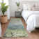 Premium Machine Washable Euriah Green Rug