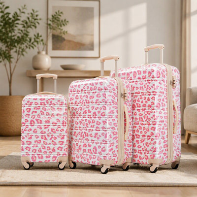 3 valises à roulettes pivotantes avec serrure TSA, légères - 20" + 24" + 28"