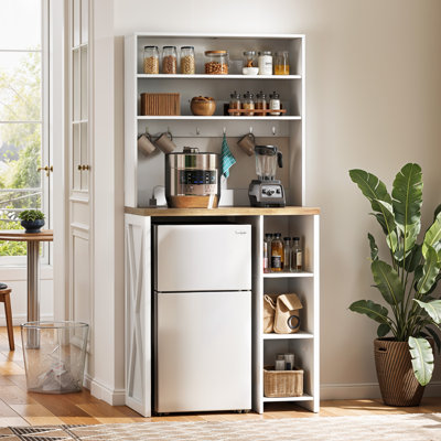 Mini support de réfrigérateur avec prise de courant Bakers Rack