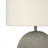Table Lamp - 20"H, Grey Concrete Material, Ivory & Cream Shade