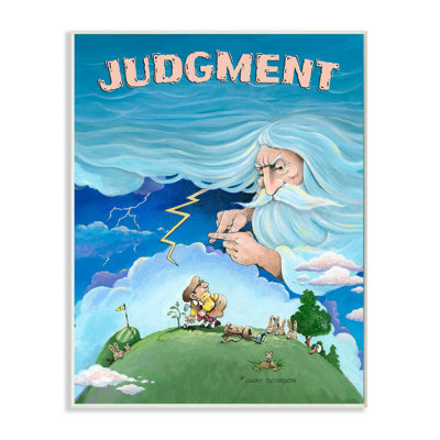 « jugement amusant golf drawing sports design » par gary patterson-impression sur dessin