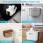 Branxton 1.9L Plastic Open Rubbish Bin Hanging Kitchen Waste Bin Small Trash Can Foldable Dustbin