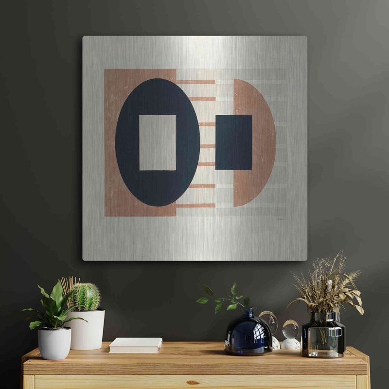  «Latéralement parlant chaud» par Mike Schick, art mural en métal, 24 po x 24 po, H 24 po x l 24 po