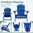 Afore Acacia Wood Folding Adirondack Chair-954656425