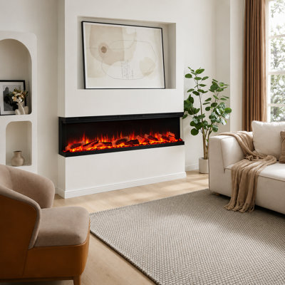 Platinum Leura FLAMEKO Matte Black Electric Fireplace Insert