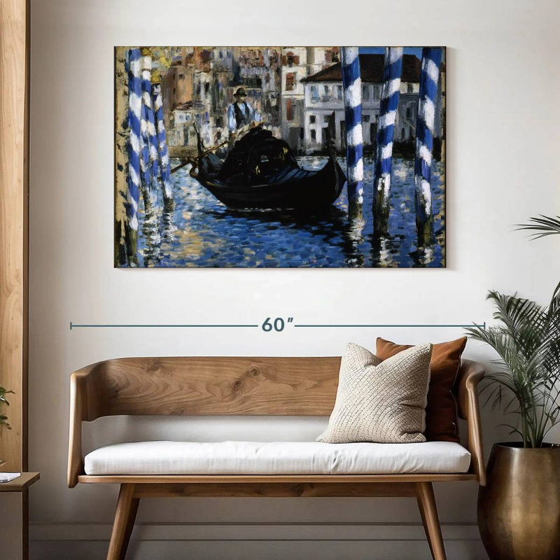 Le Grand Canal, Venise, 1875, H 32 po x l 48 po