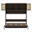 Lit escamotable simple peu encombrant avec compartiment de rangement supérieur, conception pliable avec éclairage et ports USB-1081102106