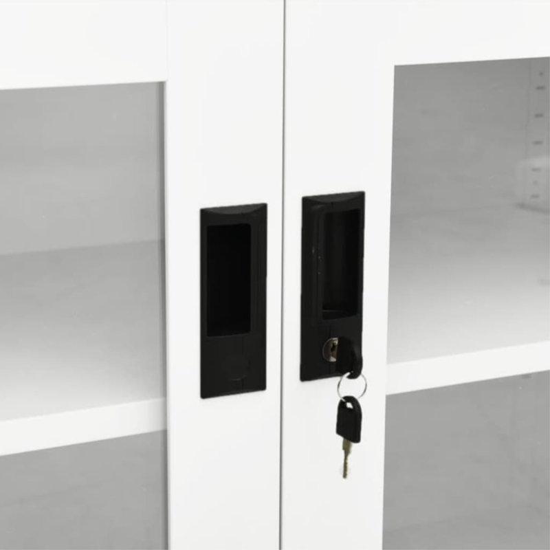 Office Cabinet Steel, Anthracite, 35.4" x 15.7" x 27.6" Incorrect