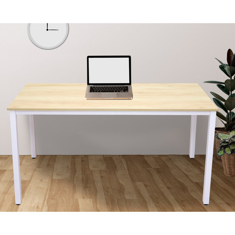 Bureau d'écriture, Plateau en bois de pommier Dural / cadre blanc