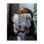 "Chien lisant le journal sur la toilette", peinture sur toile tendue par Lucia Heffernan
