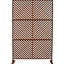 Écran d'intimité en métal l 76 "H48" - Rouge rouille pour patio, terrasse apparence élégante, patio