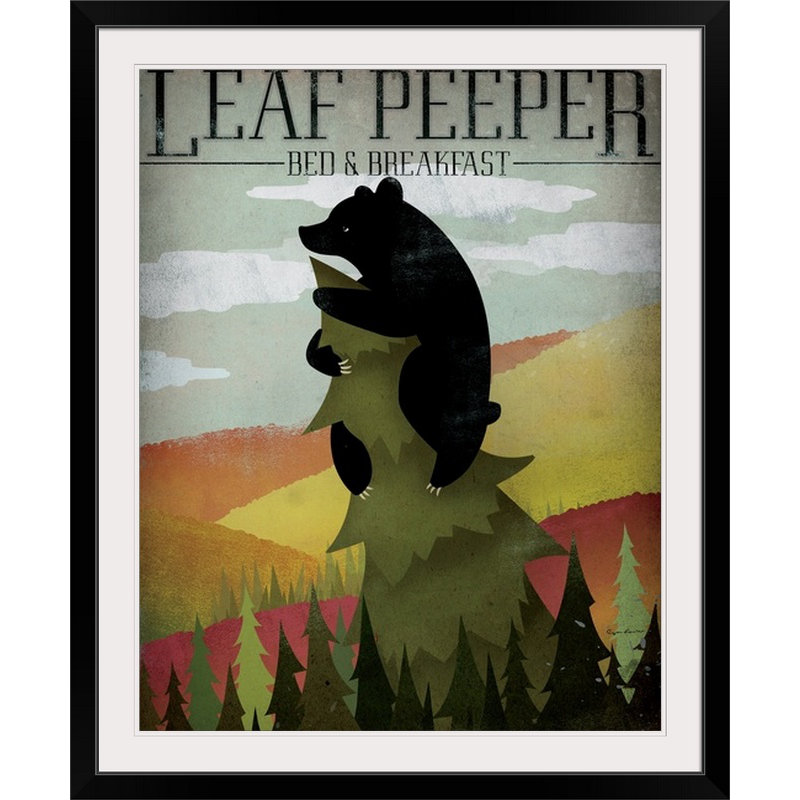 « leaf peeper » par ryan fowler, impression, H 32 po x l 27 po x P 1 po, Cadre noir