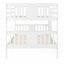 Lit superposé double au dessus d'un lit double (L 79,6 po x l 56,5 po x H 62,9 po) - Aucun sommier requis, fabrication en pin durable-548635790