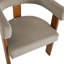 Mamanbai 17.7" Seat Height Modern 3-Leg Chenille Dining Chair with Walnut Frame & Wraparound Back-1443654256-1443654259