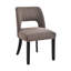 Chaise de salle à manger en lin avec pieds en bois massif-307975351-307975346