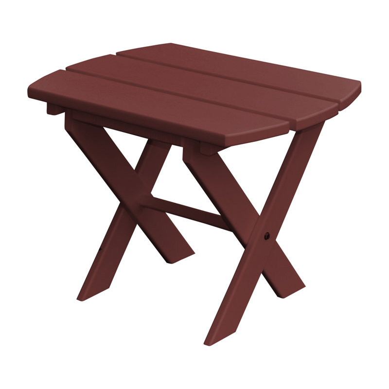 Table d'appoint pliante Anika, Bois de cerisier